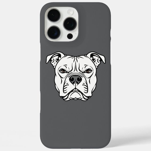 Bold Bulldog Face Illustration  Case-Mate iPhone Case (Back)