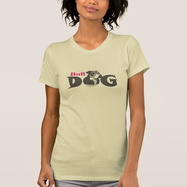 Bold Bulldog Silhouette – Classic Dog Lover Tee (Front)