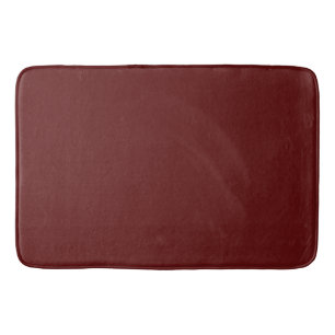 Bold burgundy colour bath mat