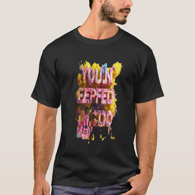 Bold Burst T-Shirt - Abstract Artistic Expression (Front)