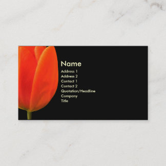 Bold but gentle business card