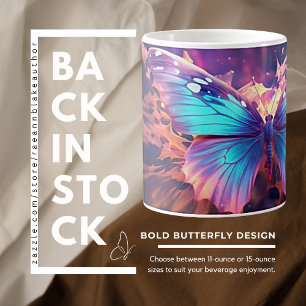 Bold Butterfly Design Ceramic Mug