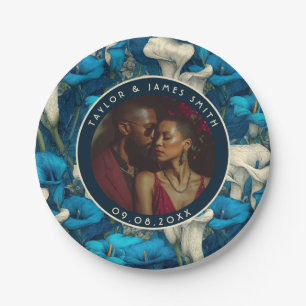 Bold Calle Lilies Plates For Wedding Keepsake