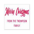 Bold Calligraphy Merry Christmas From