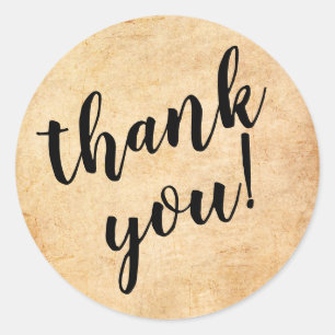 Bold Candle Business Thank You Sticker