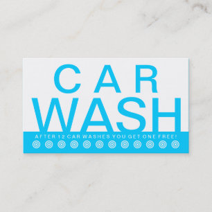 bold CAR WASH customer loyalty card