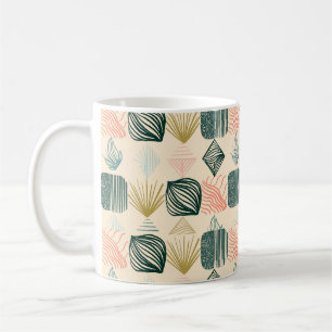Bold Caribbean Tribal Mudcloth: Boho Buttercream Coffee Mug