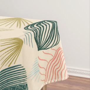 Bold Caribbean Tribal Mudcloth: Boho Buttercream Tablecloth