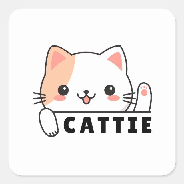 Bold Cat Lover Sticker | cat mum (Front)
