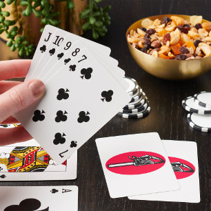 Bold Chainsaw Lumberjack Logging Tool Playing Cards