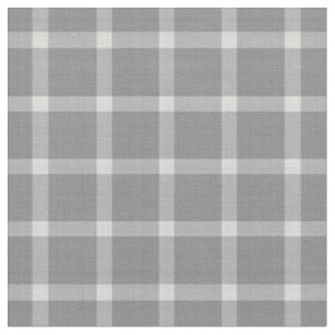 Bold Charcoal & White Checks Fabric