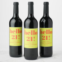 Bold Chartreuse Orange 21st Birthday Party