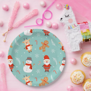 Bold Christmas Aesthetic- Bright, Merry Holiday Paper Plate