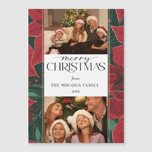 Bold Christmas Poinsettia Botanical 2-Photo