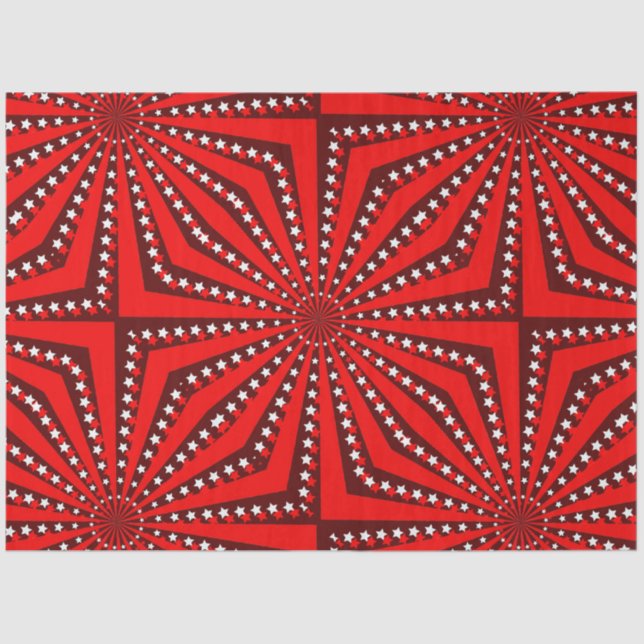Bold Circus Starburst Background Tissue Paper (Front)