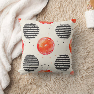 Bold Citrus Slice Stripes (10) Cushion