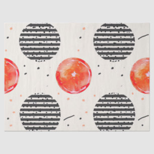 Bold Citrus Slice Stripes (10) Tissue Paper