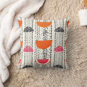 Bold Citrus Slice Stripes (5) Cushion
