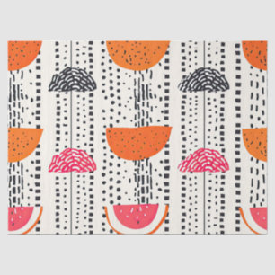 Bold Citrus Slice Stripes (5) Tissue Paper