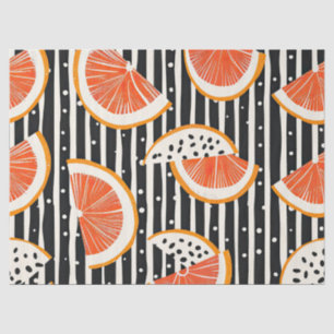 Bold Citrus Slice Stripes (8) Tissue Paper