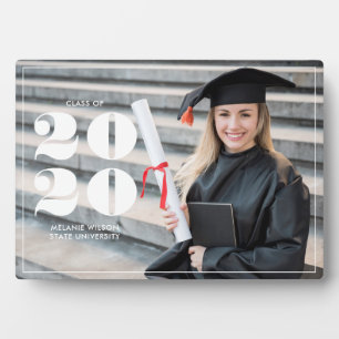 Bold "Class of 2021" Personalised Graduation Plaque