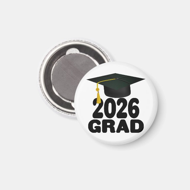 Bold Class of 2026 Graduation Magnet (Front/Back)