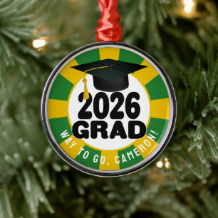 Bold Class of 2026 Graduation Metal Tree Decoration