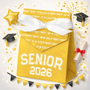 Bold Class of 2026 Graduation Pattern Favour Box