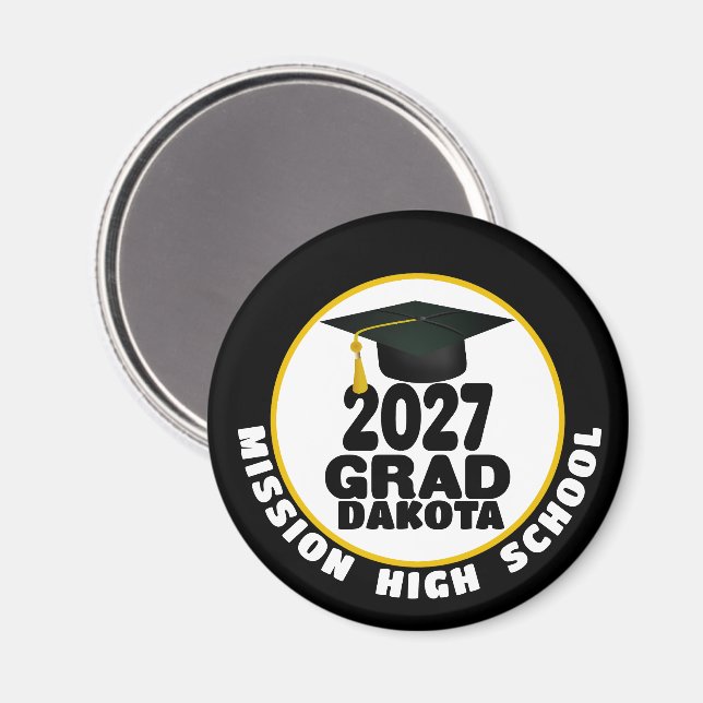 Bold Class of 2027 Graduation Magnet (Front/Back)
