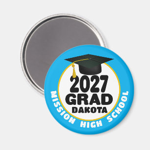 Bold Class of 2027 Graduation Magnet