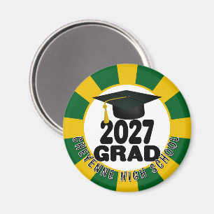 Bold Class of 2027 Graduation Magnet
