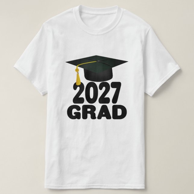Bold Class of 2027 Graduation T-Shirt (Design Front)
