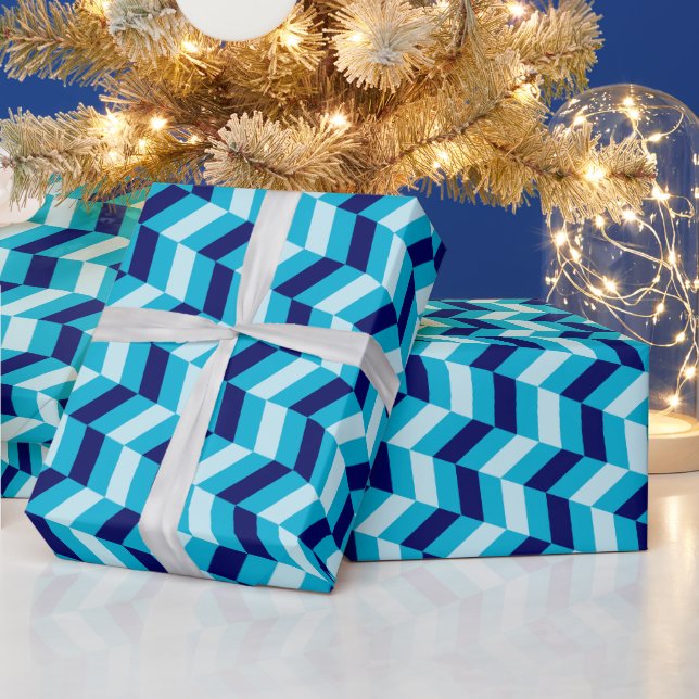 Bold Classic Initial Chic Bridal Shower Wrapping Paper (Holidays)