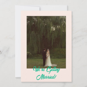 Bold Classic Western Simple Modern Wedding Invitation