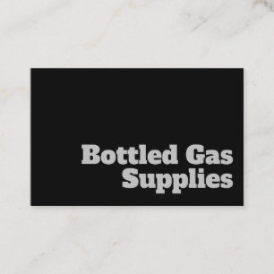 Bold & Clear Bottled Gas Supplies Design Business Card