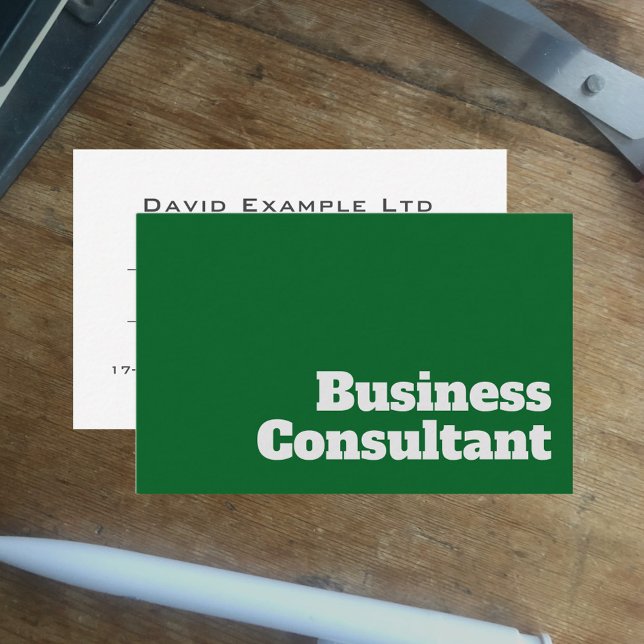 Bold & Clear Business Consultants Design Card (Creator Uploaded)