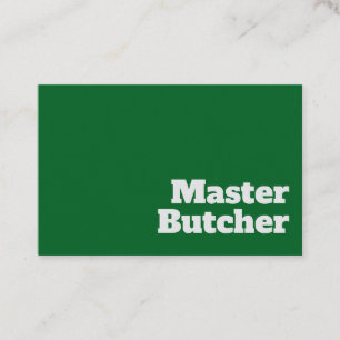 Bold & Clear Butcher Design Business Card