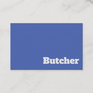 Bold & Clear Butcher Design Business Card