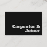 Bold & Clear Carpenter & Joiner Design