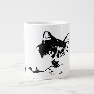 Bold Close‑Up Cat Portrait Mug