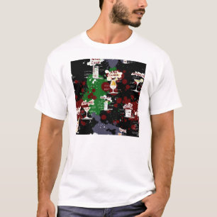 Bold Cocktail Drink Recipe Design T-Shirt