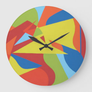 Bold Color Splash Toucan Wall Clock