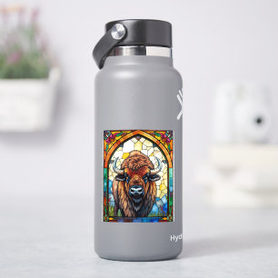 Bold Colors Bison Buffalo Cottagecore Rustic Print