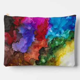 Bold colors bright and colorful accessory pouch