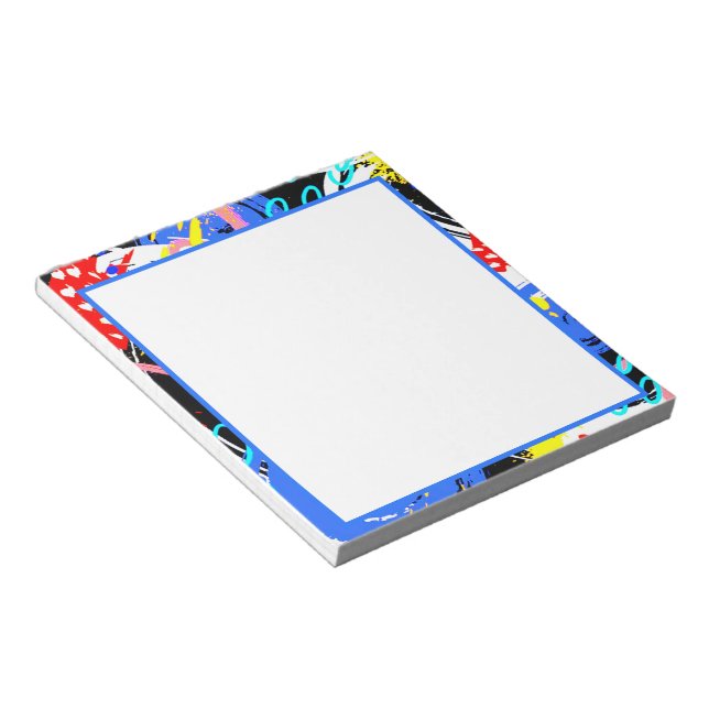 Bold colour abstract  notepad (Angled)