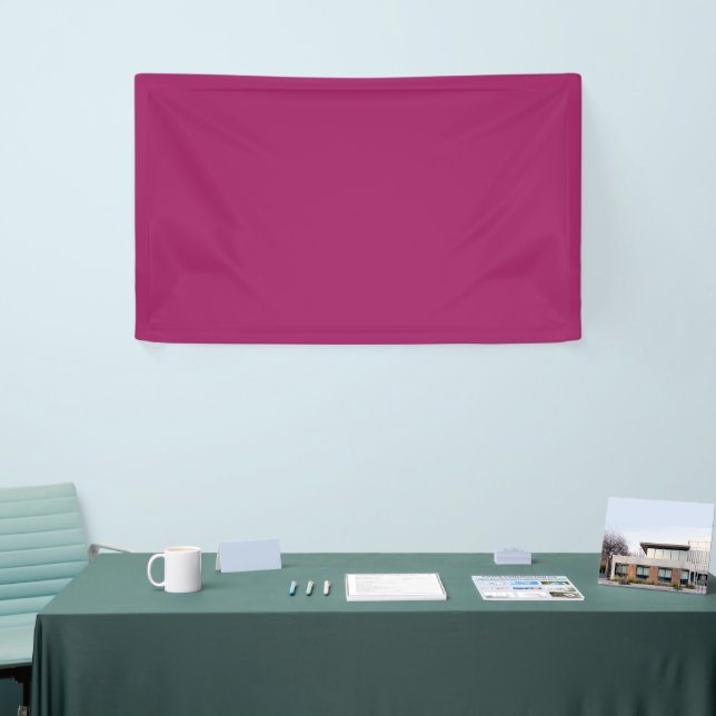 Bold Colour Block Wedding Invite – Magenta Banner (Tradeshow)