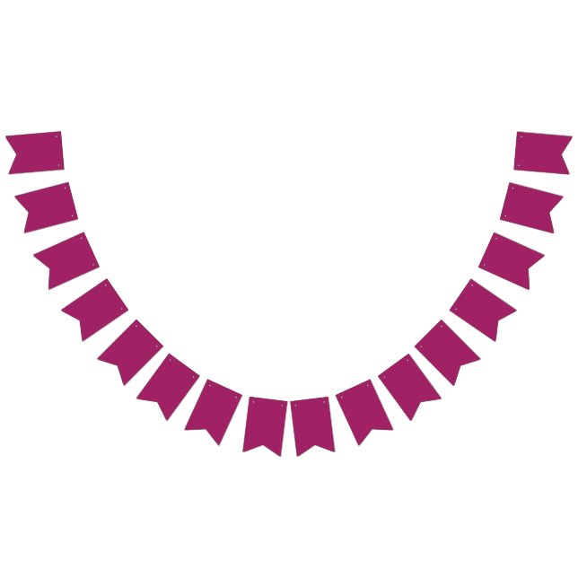 Bold Colour Block Wedding Invite – Magenta Bunting (All)