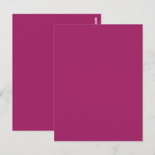 Bold Colour Block Wedding Invite – Magenta Postcard