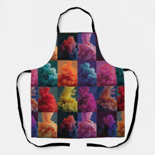bold colour blocks apron