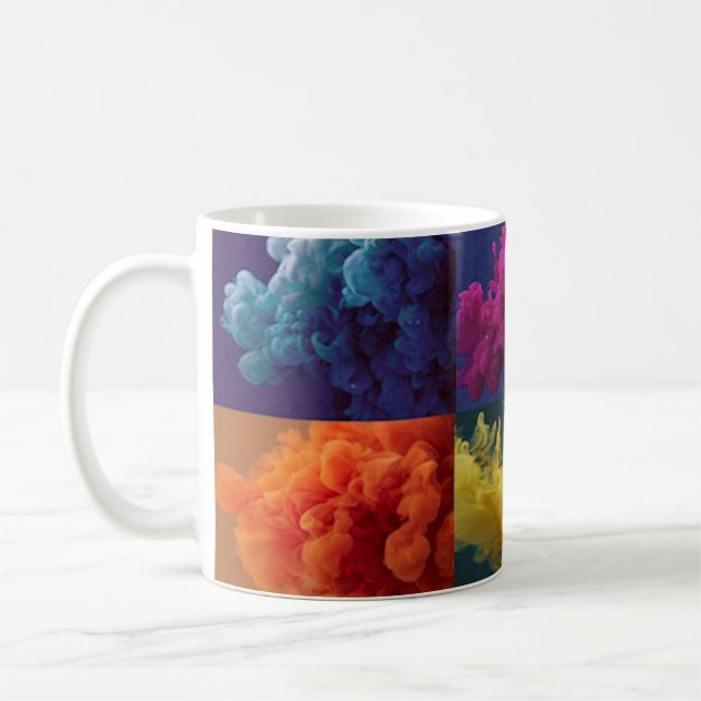 bold colour blocks coffee mug (Left)